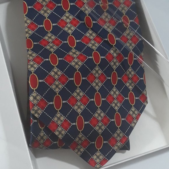 Paolo Gucci Genuine Tie 1990s and 100% Silk 4" w - Picture 8 of 8